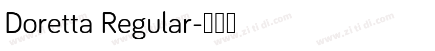Doretta Regular字体转换
